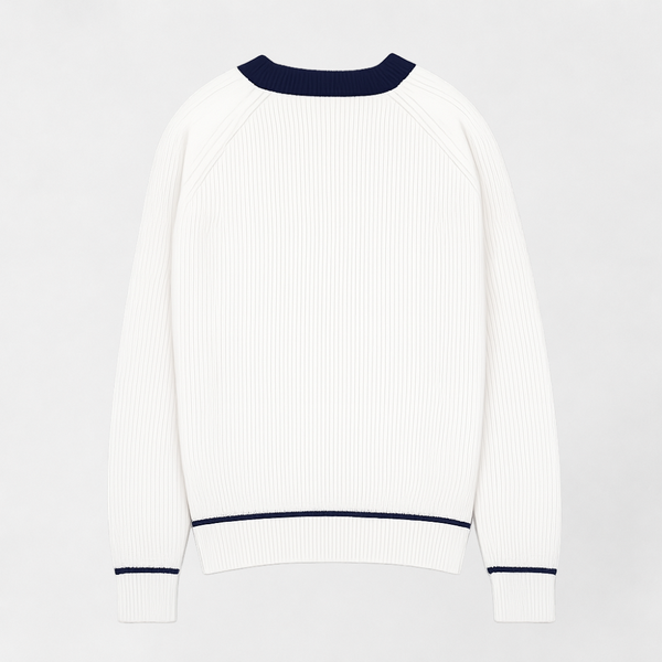 MOSEKAE Men's Patterned Knit Cardigan