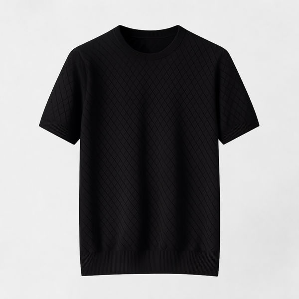 MOSEKAE Men's Round-Neck Cotton Tee