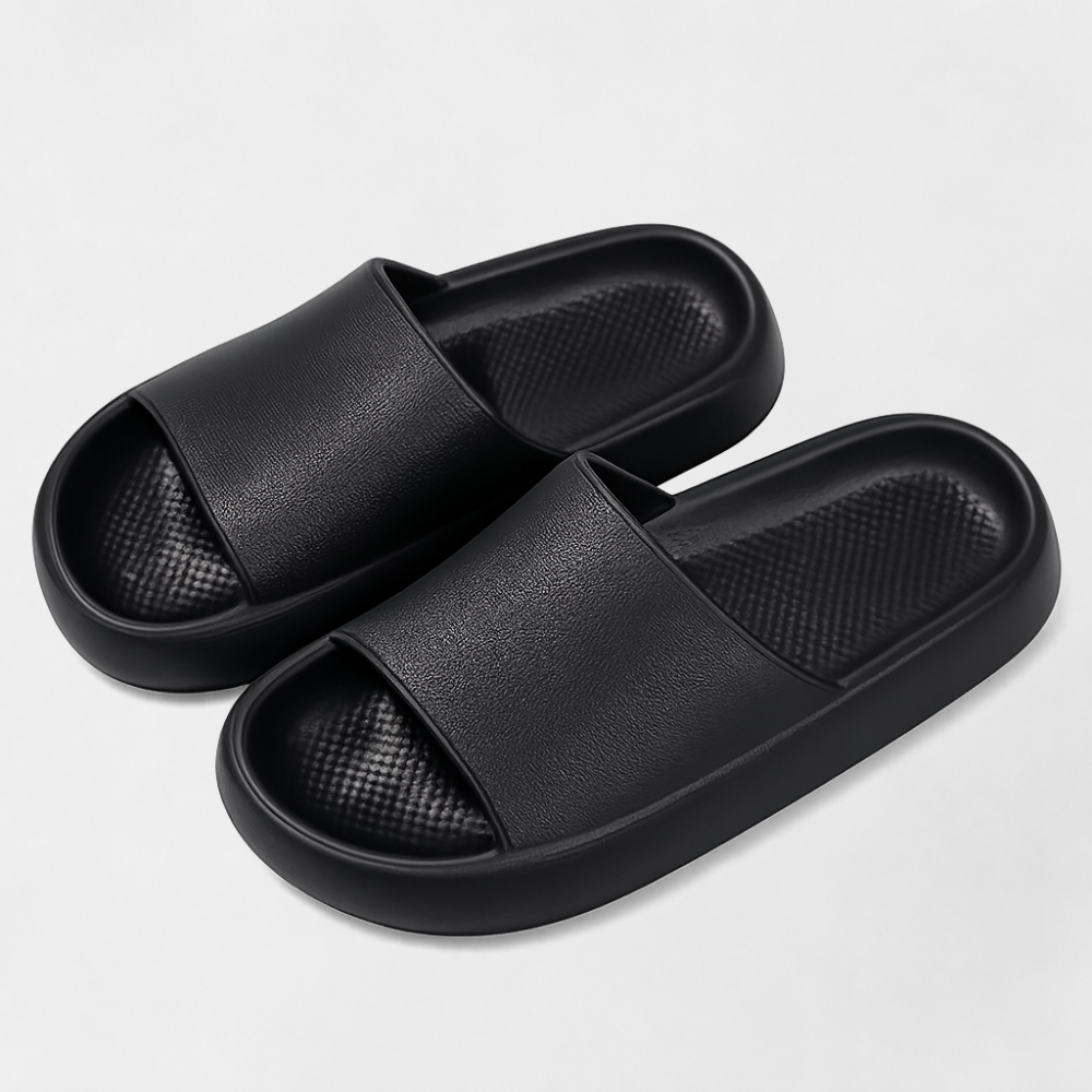MOSEKAE Colourful EVA Pillow Slides Unisex Thick Platform Comfort Slippers Summer Home Beach Slides
