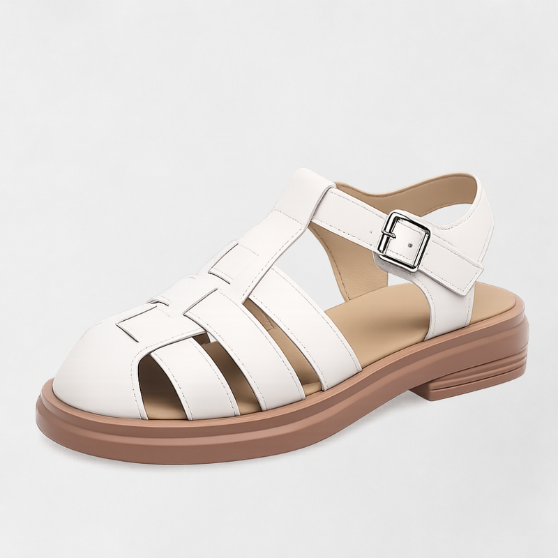 MOSEKAE Women's Woven Roman Sandals