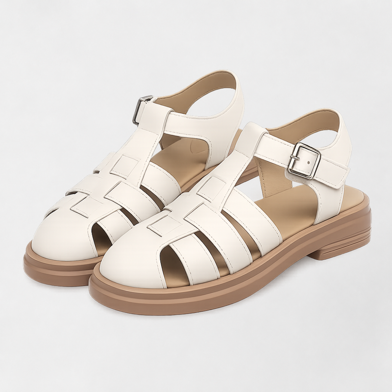MOSEKAE Women's Woven Roman Sandals